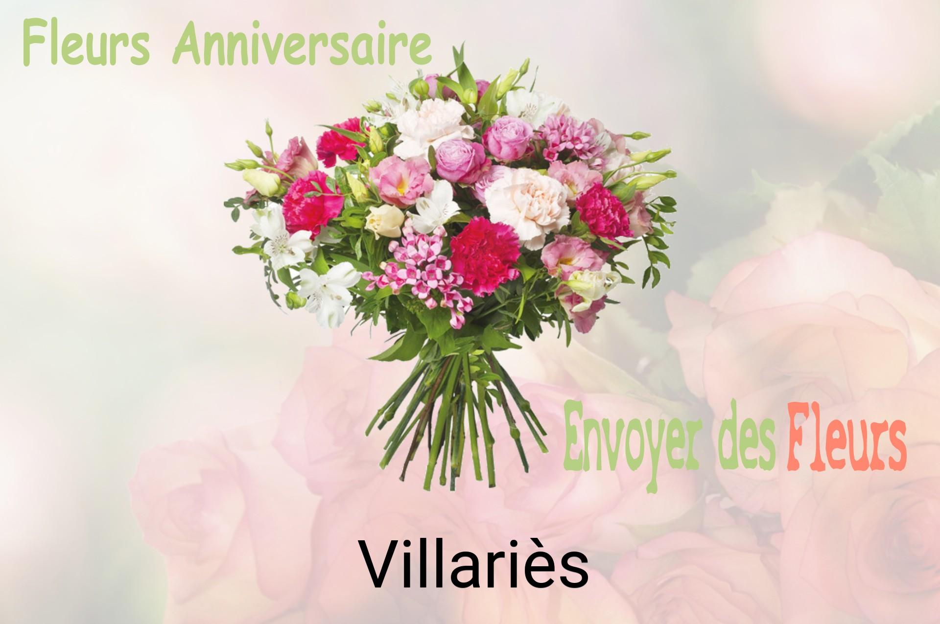 Bouquet de fleurs d’anniversaire livré à Villariès