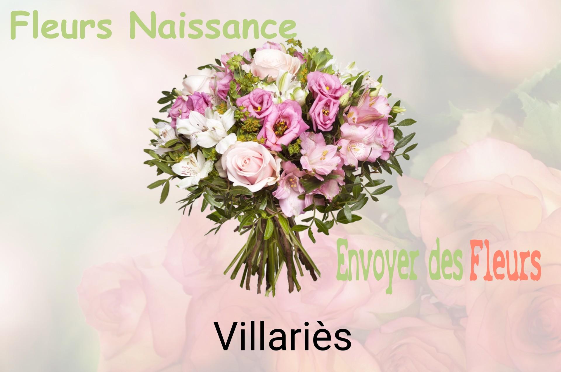 Bouquet de fleurs de naissance livré à Villariès